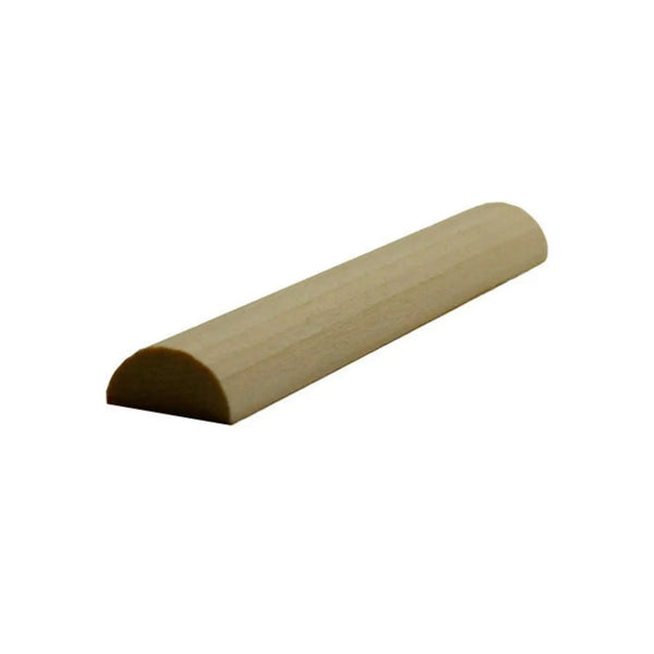 EWHR11 Half Round 3/4" Wide x 3/8" Moulding Trim. Unfinished