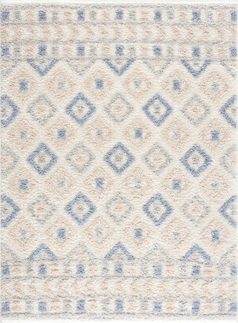 Eivin Pink & Blue Area Rug - Clearance by Boutique Rugs