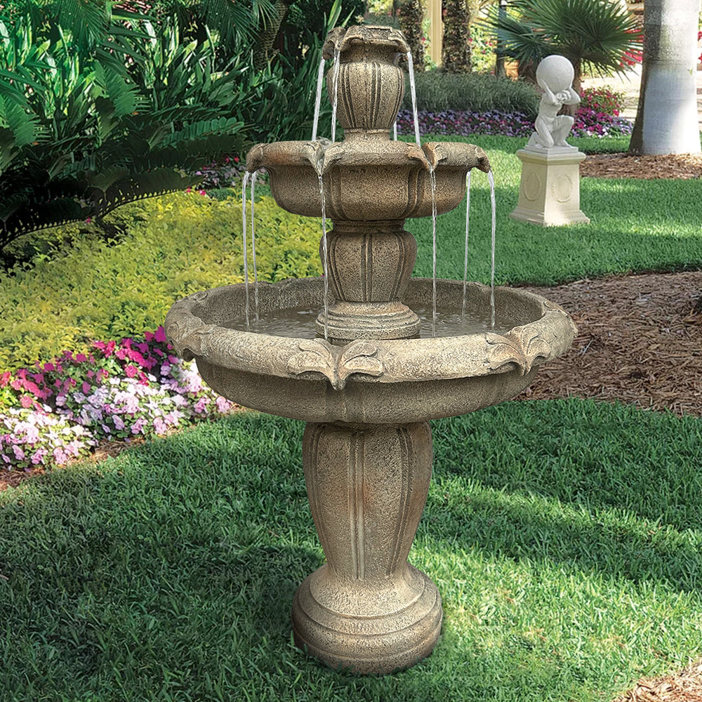 Concrete 3 Tier Water Fountain Large Estate, photo 6 of 19