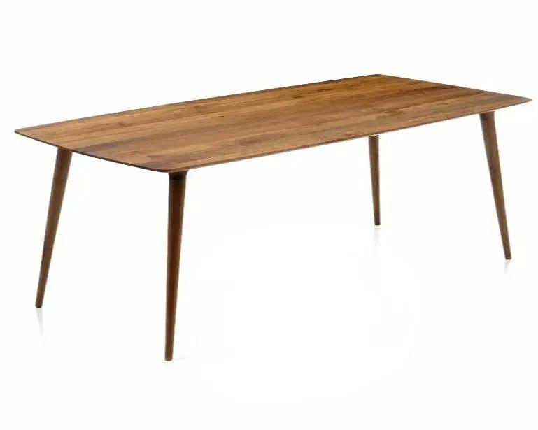 Edge Glued Hardwood Dining Table - Solid Kitchen Table, photo 2 of 15