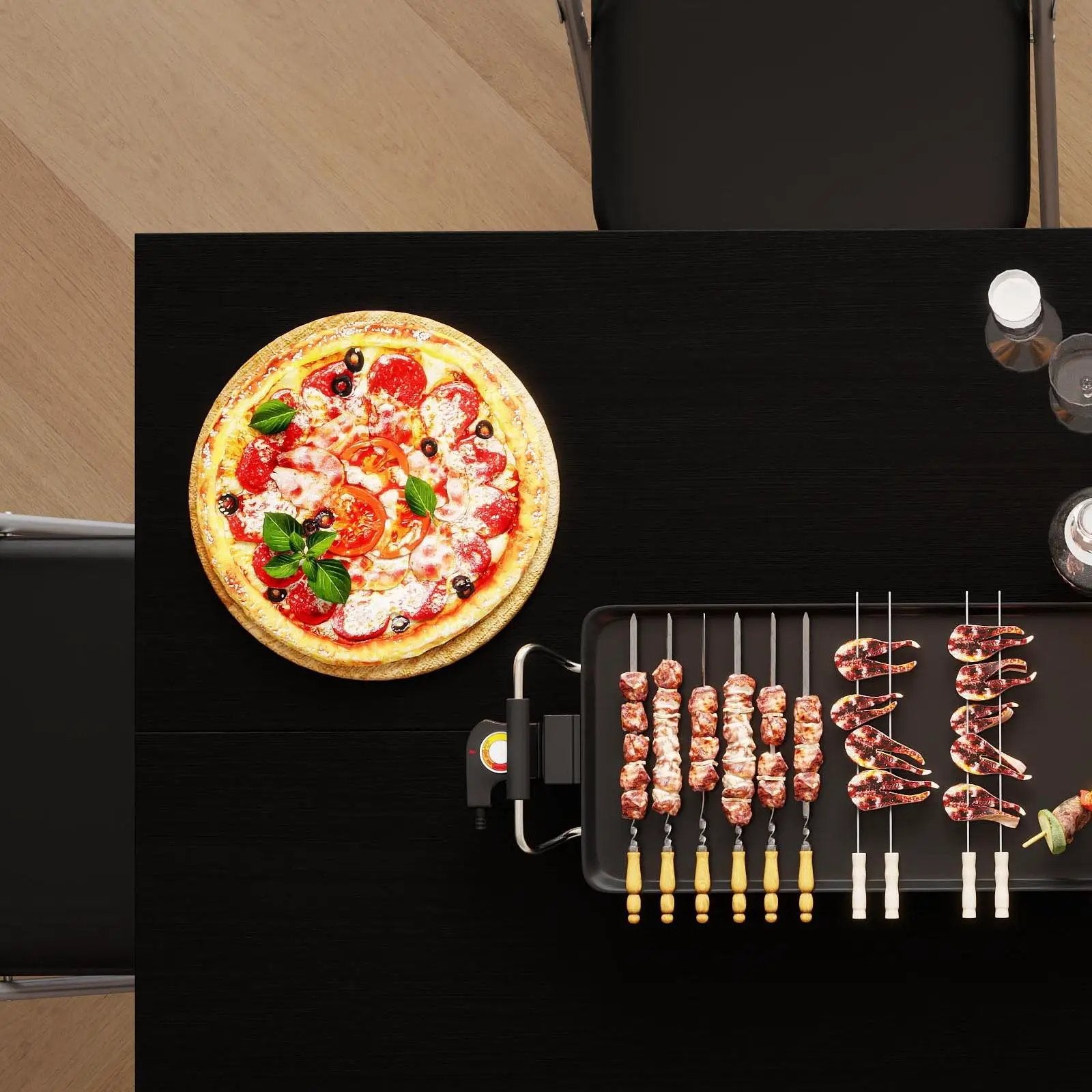 Efficient Dining and Storage Bundle for Clean Compact Living by DirectDeals