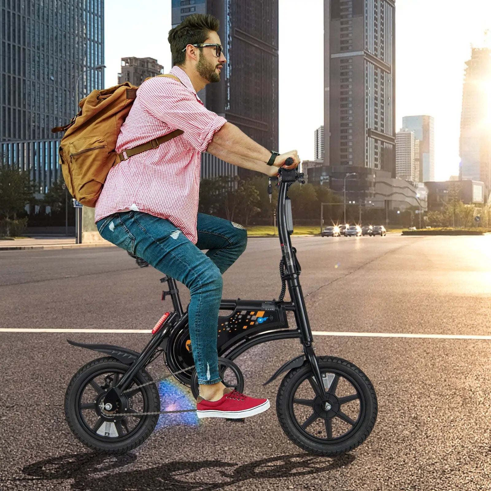 Electric Bike for Adults Folding Electric Bicycle with 350W Motor and 36V Battery by DirectDeals