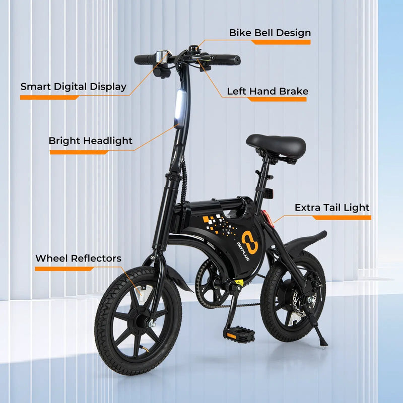 Electric Bike for Adults Folding Electric Bicycle with 350W Motor and 36V Battery by DirectDeals