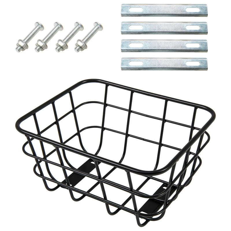 Electric Bike Rear Basket Heavy Duty Metal Rear Bike Basket by DirectDeals