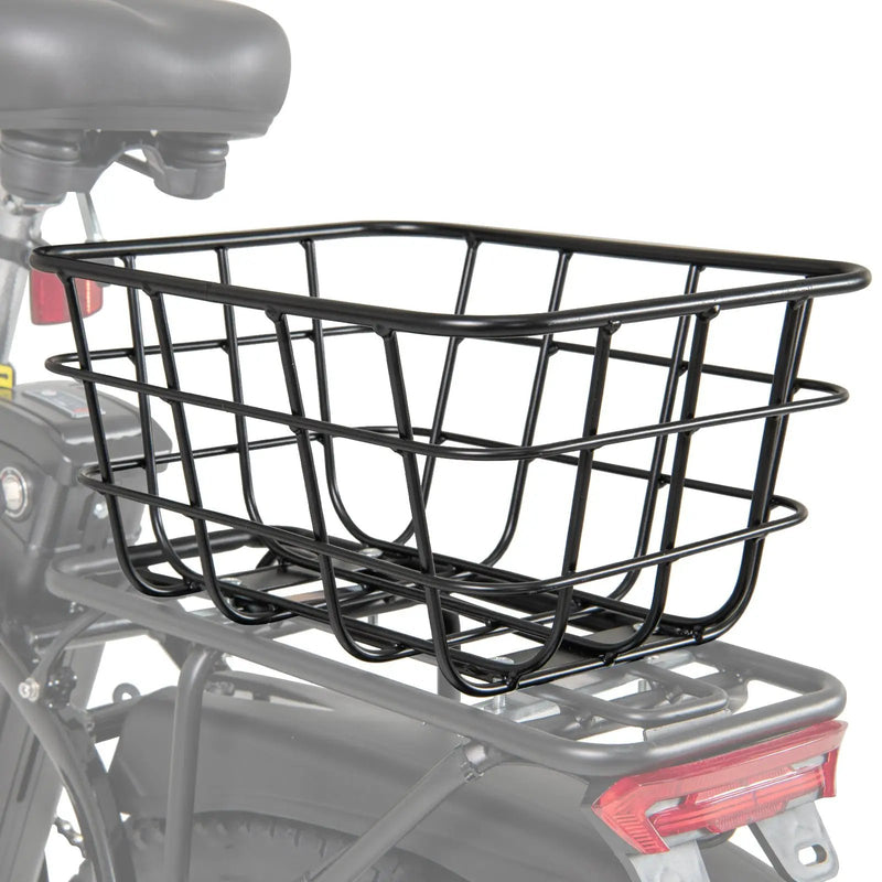 Electric Bike Rear Basket Heavy Duty Metal Rear Bike Basket by DirectDeals