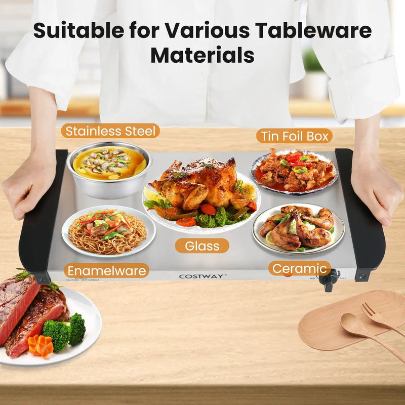 Electric Buffet Server Food Warmer with 3 Removable Trays by DirectDeals