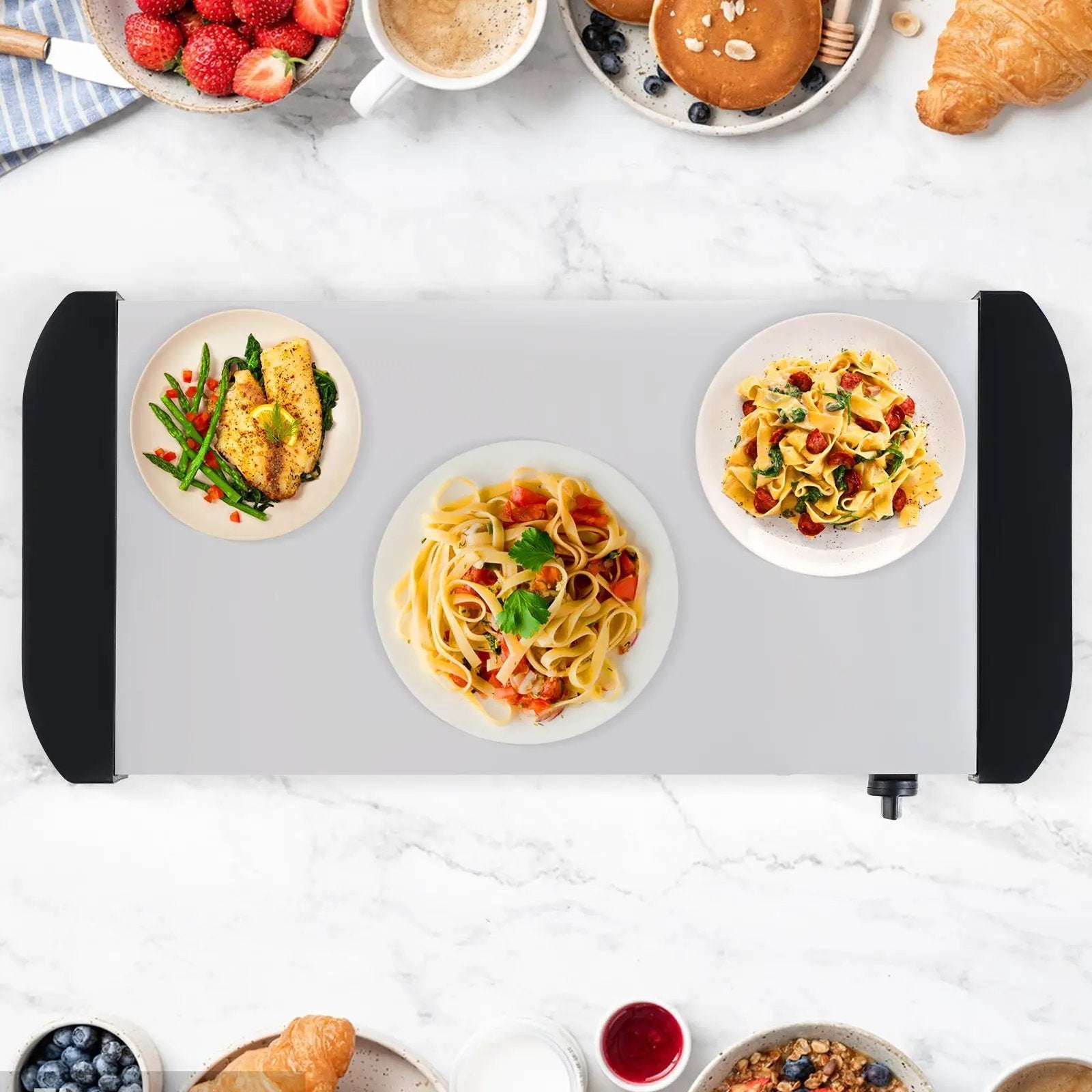 Electric Buffet Server Food Warmer with 3 Removable Trays by DirectDeals