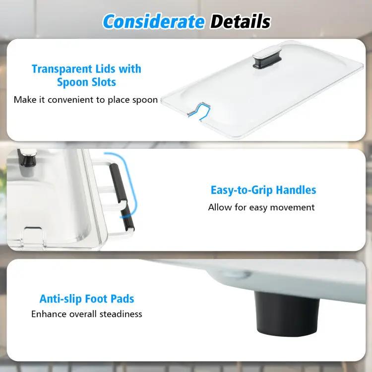 2 in 1 Electric Warming Tray with Temperature Control by DirectDeals
