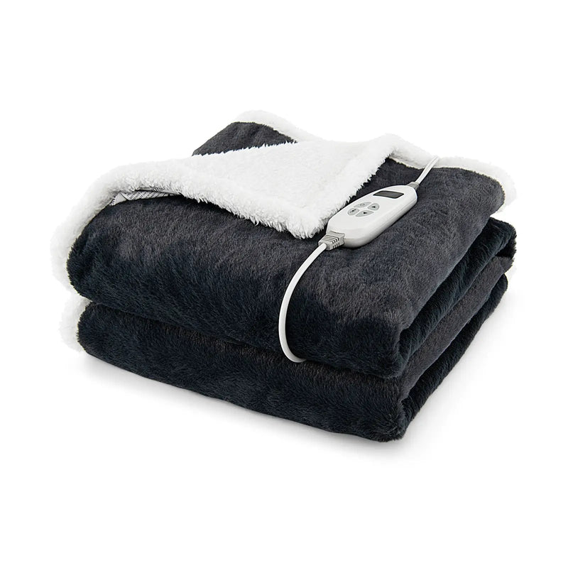 Electric Heated Blanket Throw with 10 Heat Settings by DirectDeals
