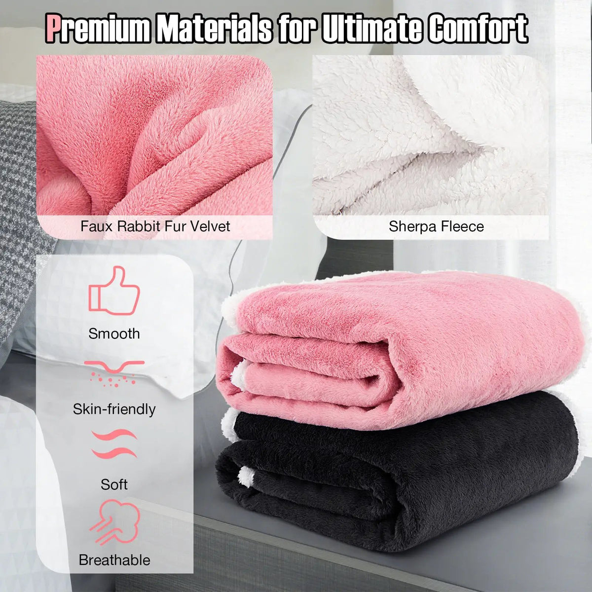 Electric Heated Blanket Throw with 10 Heat Settings, photo 5 of 9