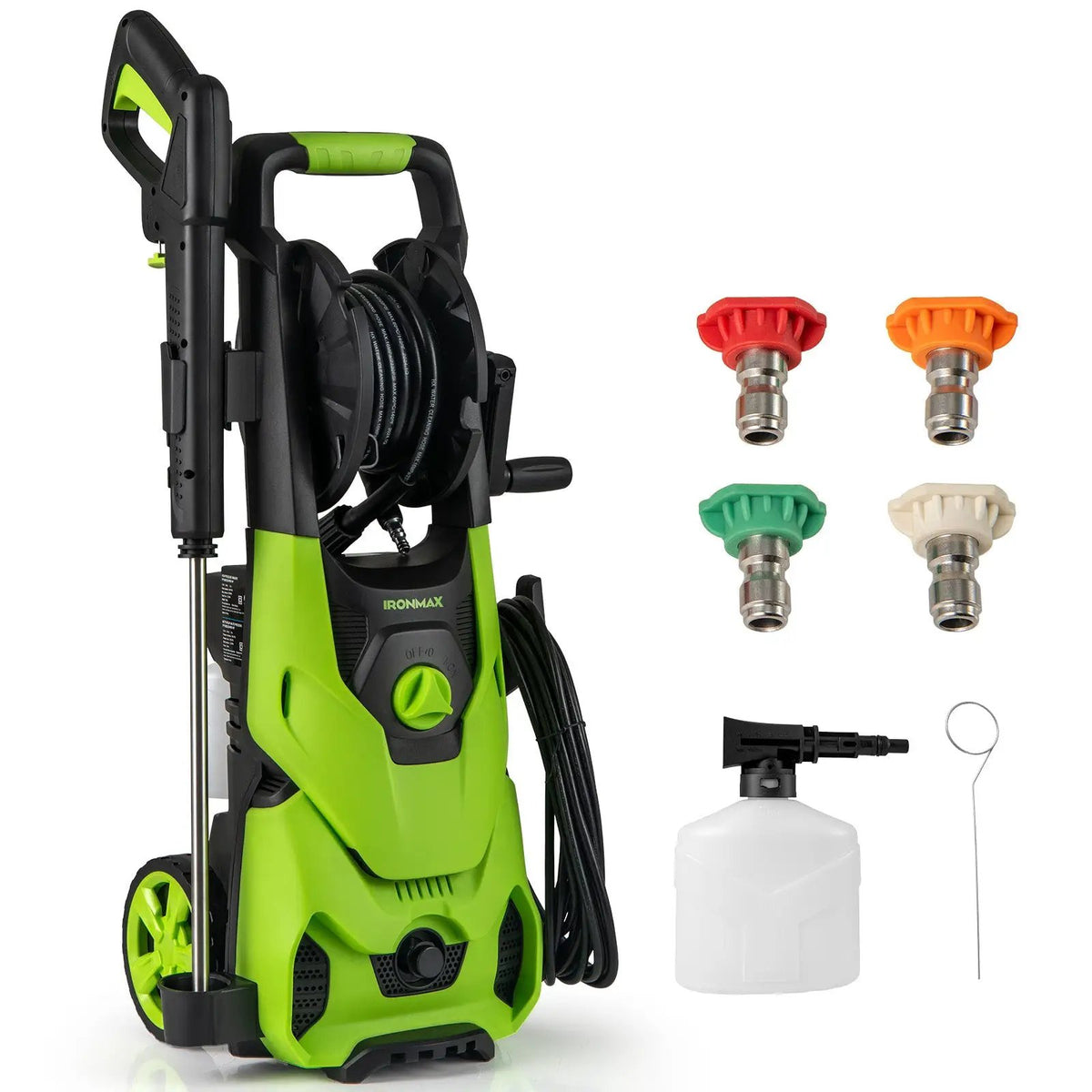 2150PSI Electric Pressure Washer 1.2GPM with 4 Quick Connect Nozzles and Foam Cannon, photo 3 of 9