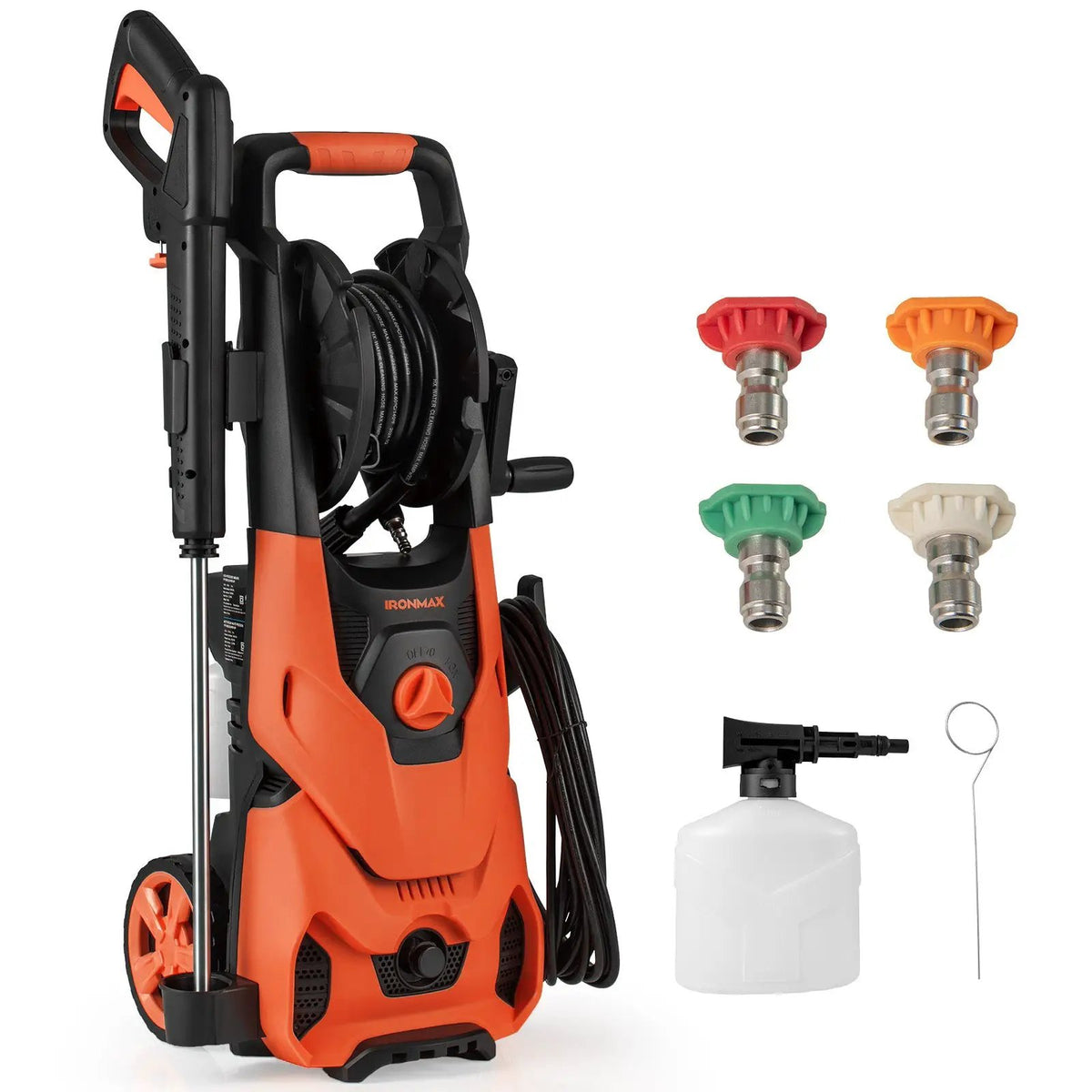 2150PSI Electric Pressure Washer 1.2GPM with 4 Quick Connect Nozzles and Foam Cannon, photo 9 of 9