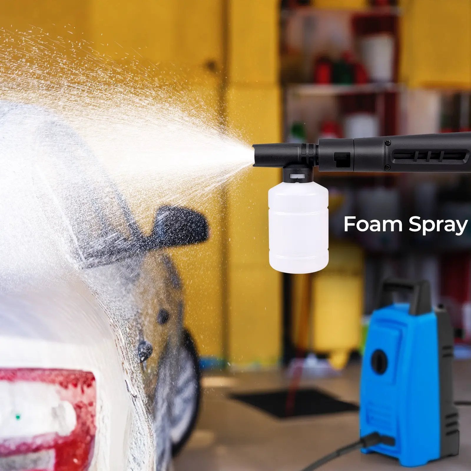 1900 PSI 1.8 GPM Electric Pressure Washer with 4 Quick Connect Nozzles-Blue by DirectDeals