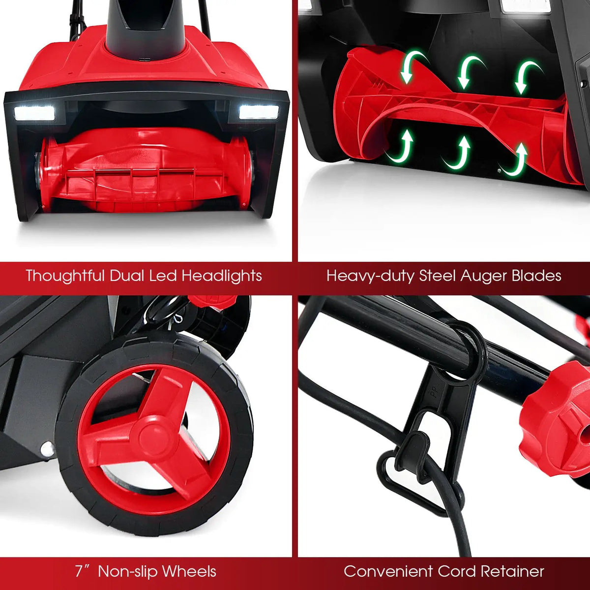 20 Inch 120V 15Amp Electric Snow Thrower with 180¬∞ Rotatable Chute, photo 12 of 16