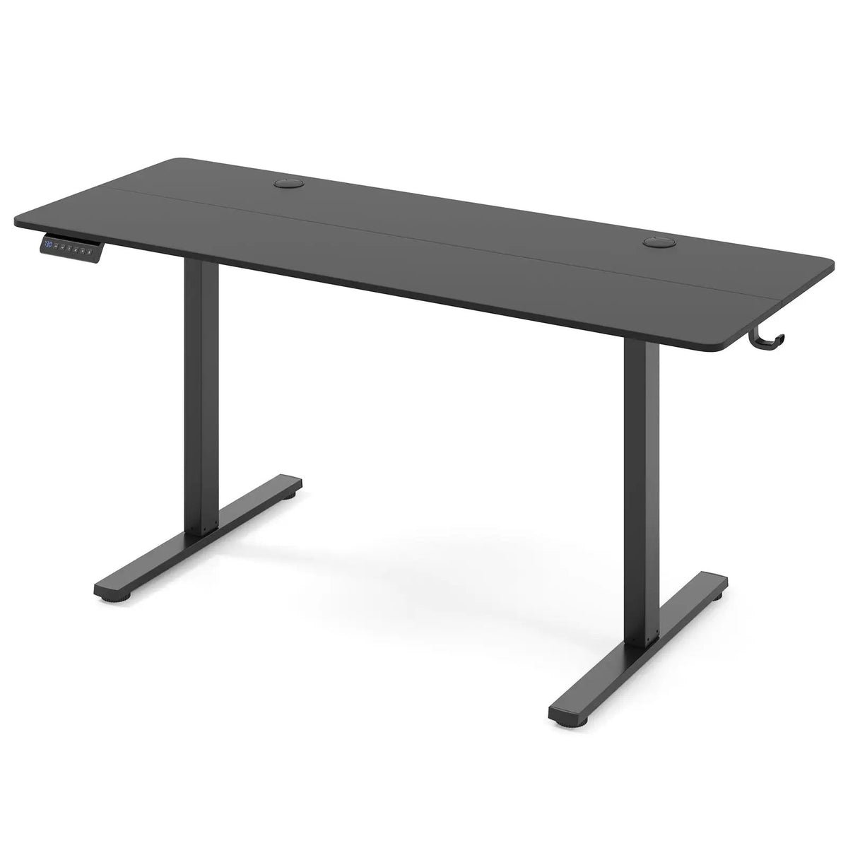 Electric Standing Desk with 3 Memory Heights and 2 Hanging Hooks and Cable Holes, photo 10 of 11