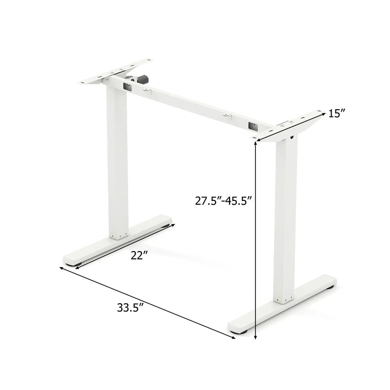 Electric Standing Desk Frame Height Adjustable Computer Desk Base with LED Display by DirectDeals