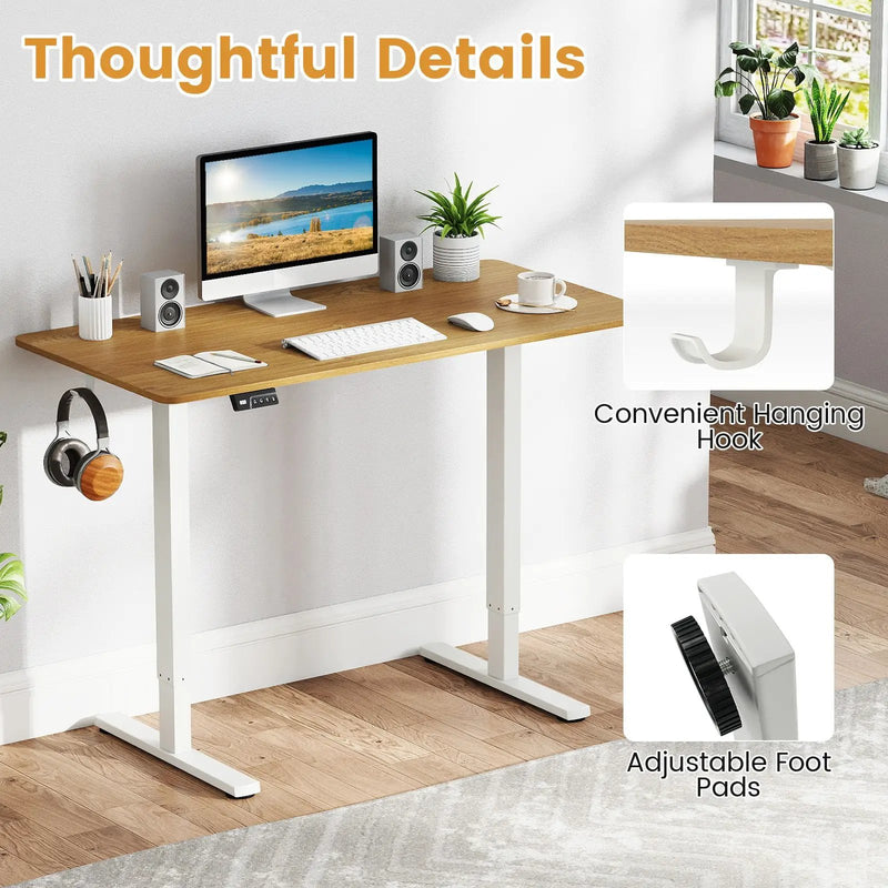 Electric Standing Desk Frame Height Adjustable Computer Desk Base with LED Display by DirectDeals
