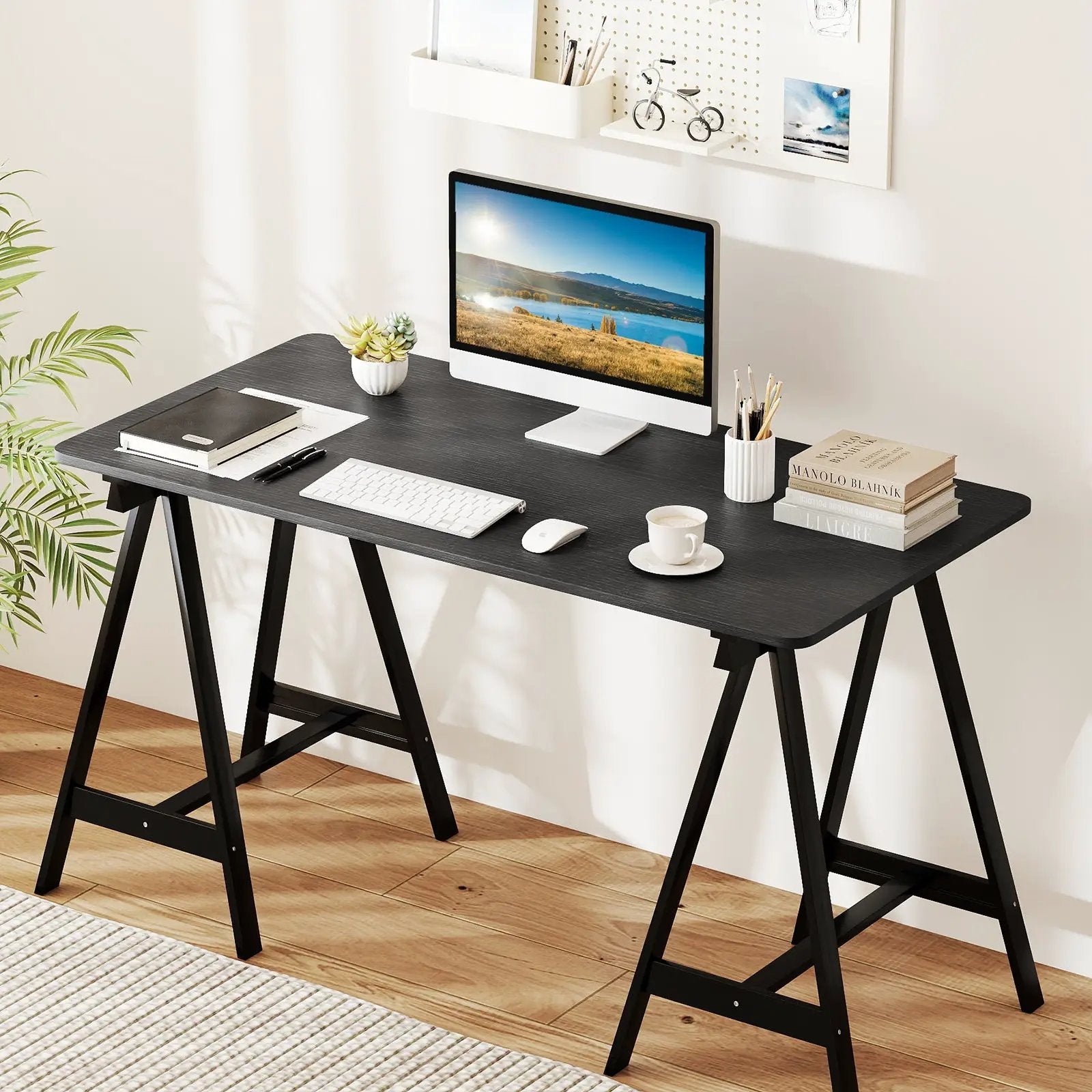 Electric Standing Desk with LED Display and 2 Memory Height Settings by DirectDeals