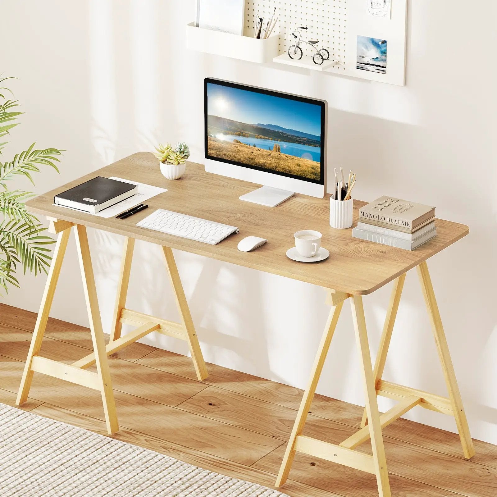 Electric Standing Desk with LED Display and 2 Memory Height Settings by DirectDeals