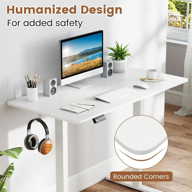 Electric Standing Desk with LED Display and 2 Memory Height Settings by DirectDeals