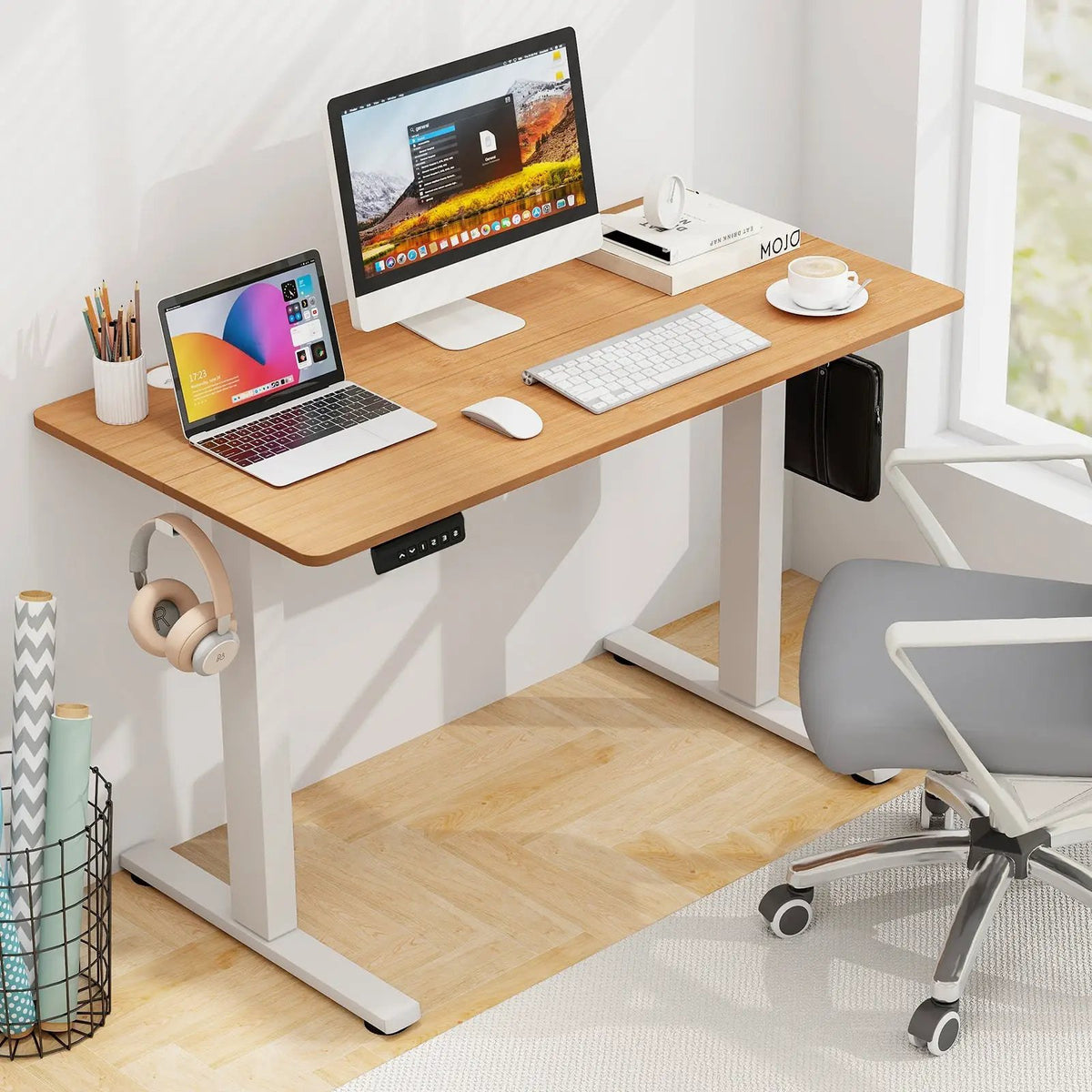 Electric Standing Desk with Memory Presets & Cable Management, photo 6 of 15
