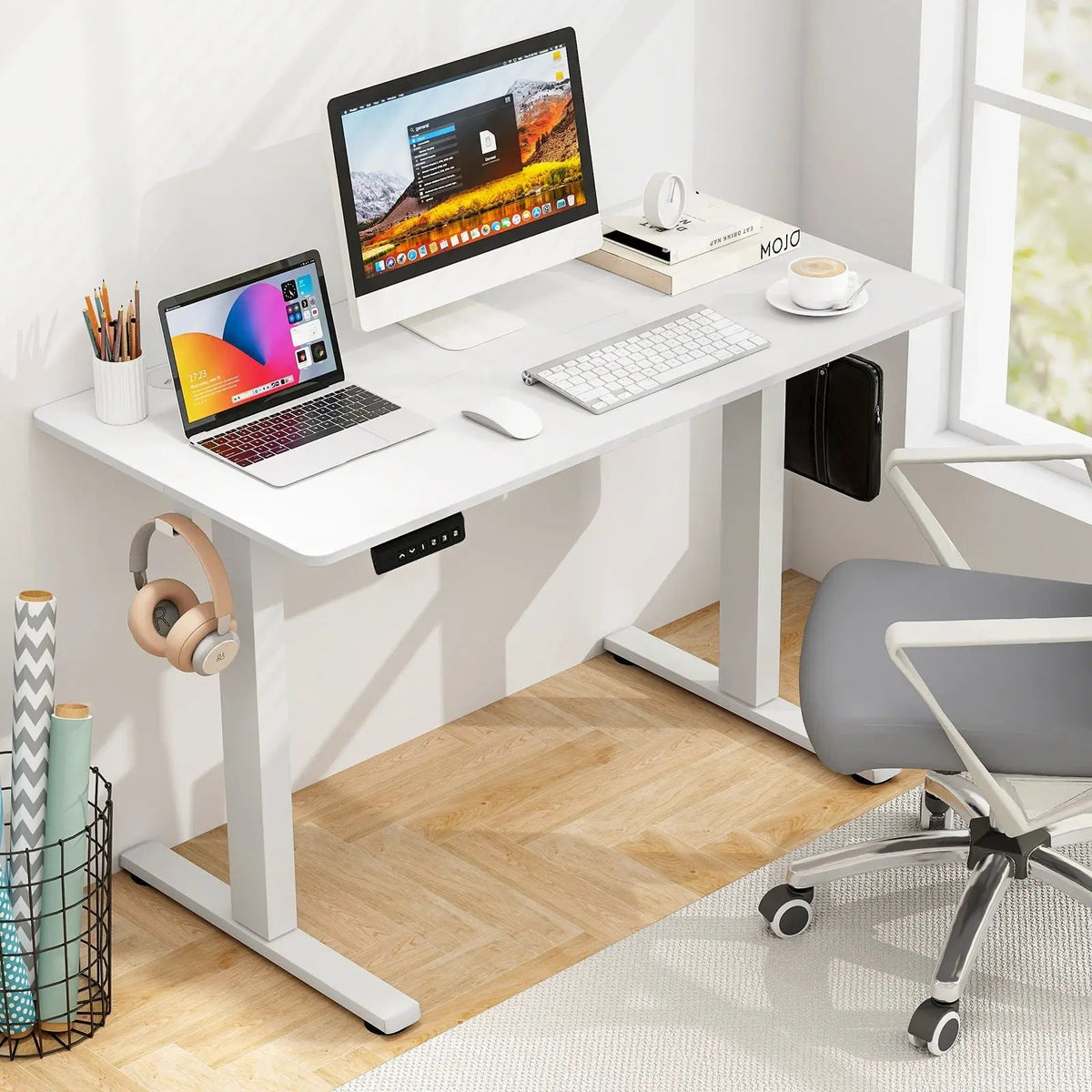 Electric Standing Desk with Memory Presets & Cable Management, photo 11 of 15