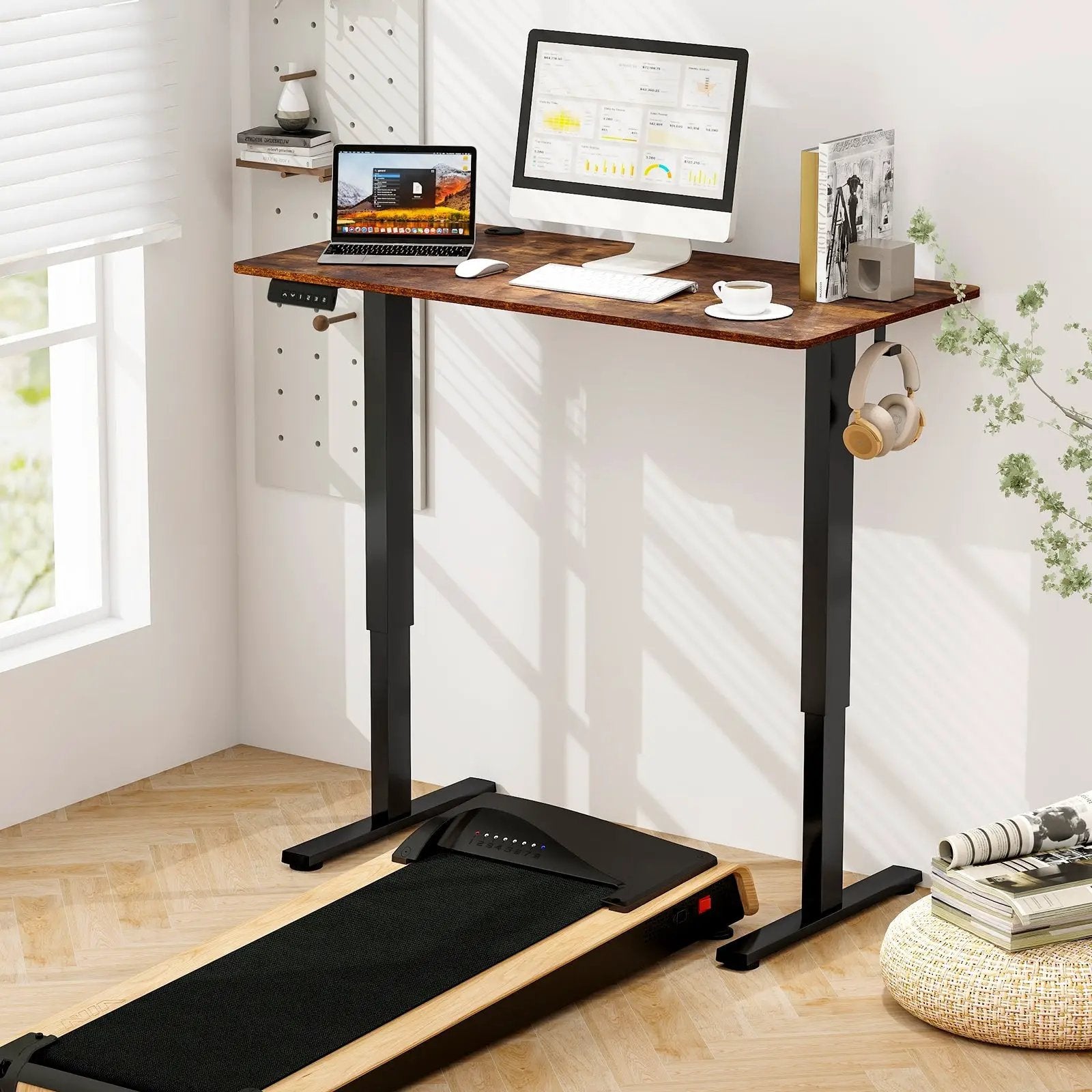 Electric Standing Desk with Memory Presets & Cable Management by DirectDeals