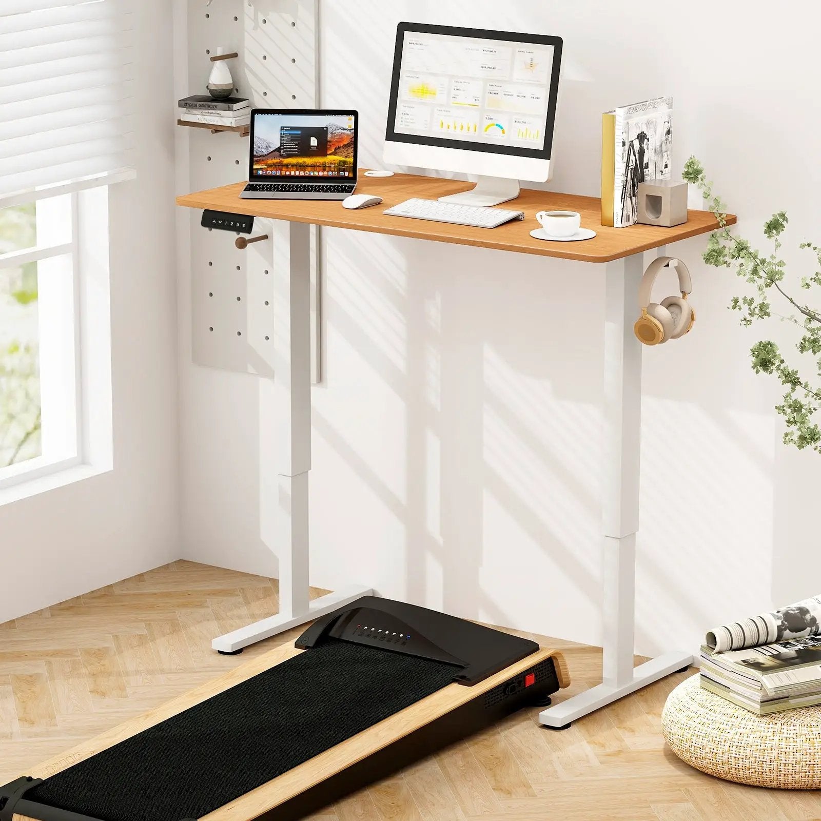 Electric Standing Desk with Memory Presets & Cable Management by DirectDeals