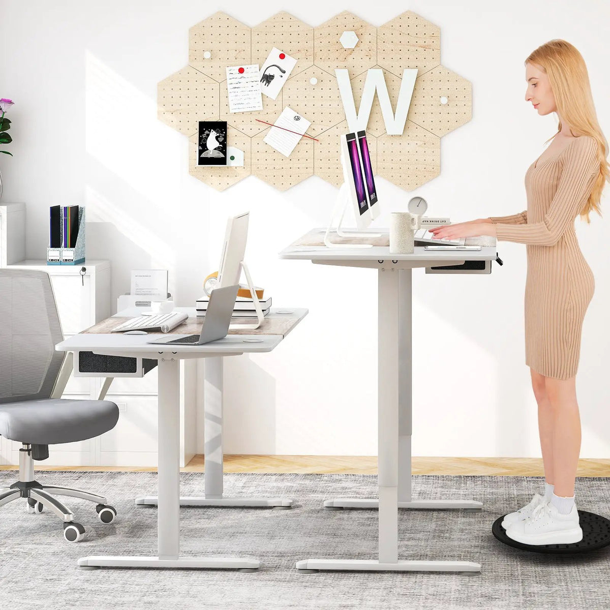 Height Adjustable Electric Standing Desk with USB Charging Port, photo 5 of 32