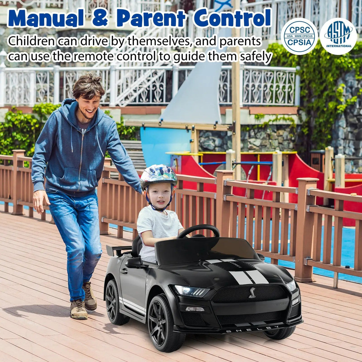 12V Licensed Ford Mustang Shelby GT500 Kids Ride on Car with Remote Control for Kids Aged 3-8, photo 2 of 11