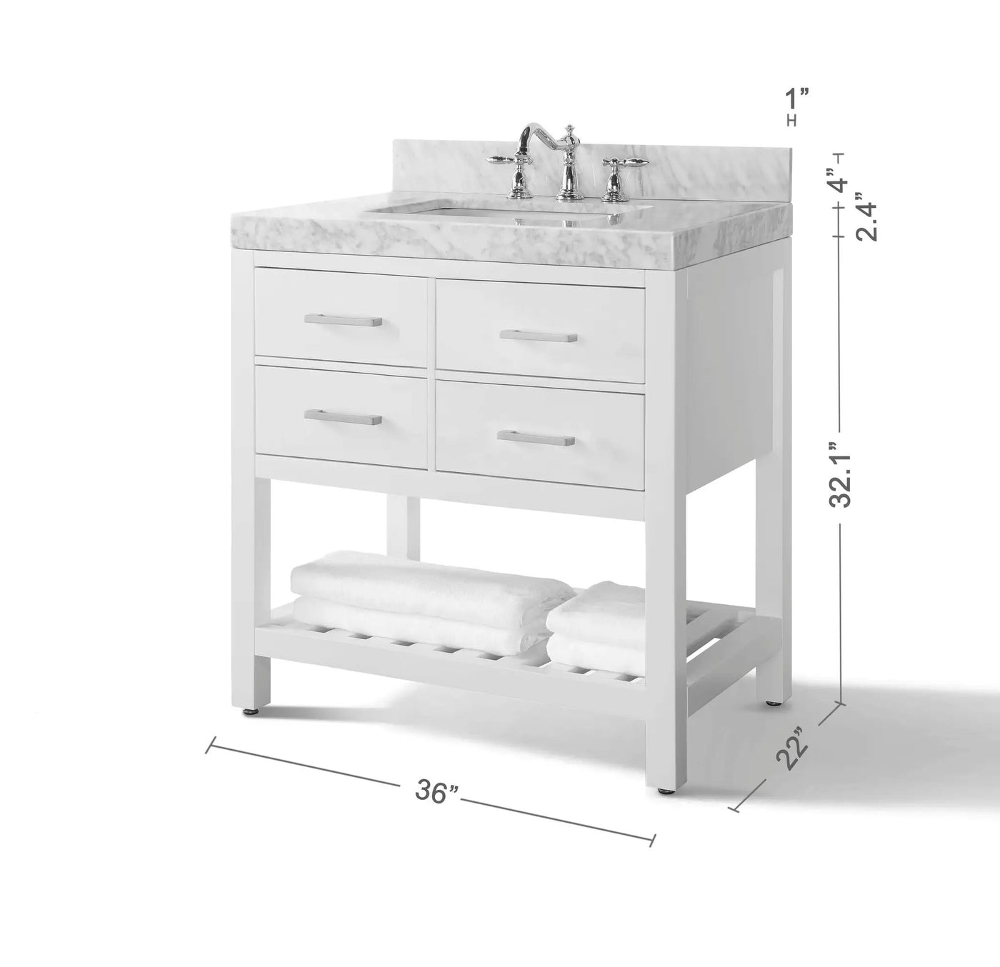 Elizabeth 36" Bath Vanity Set by Ancerre Designs
