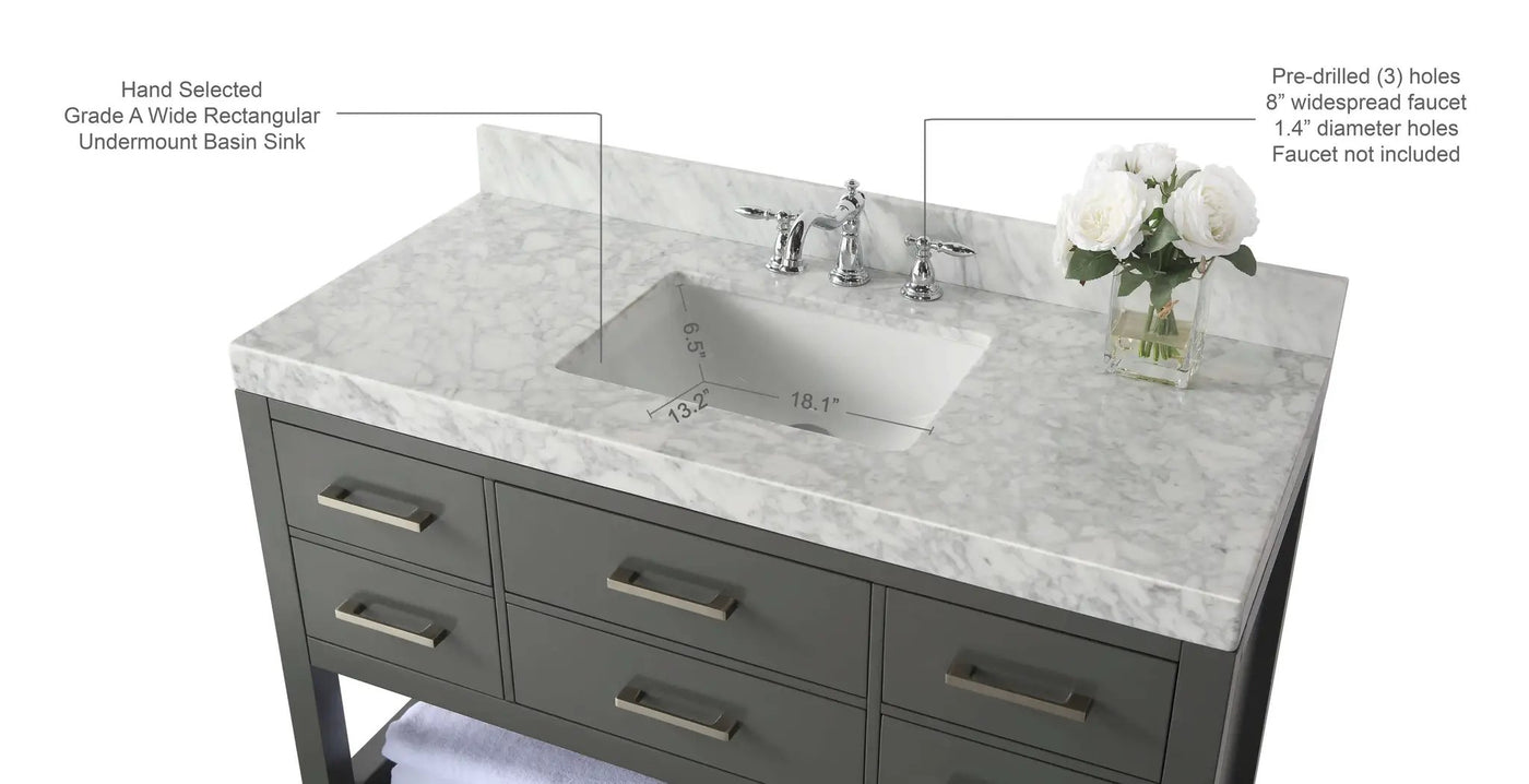 Elizabeth 48" Bath Vanity Set by Ancerre Designs