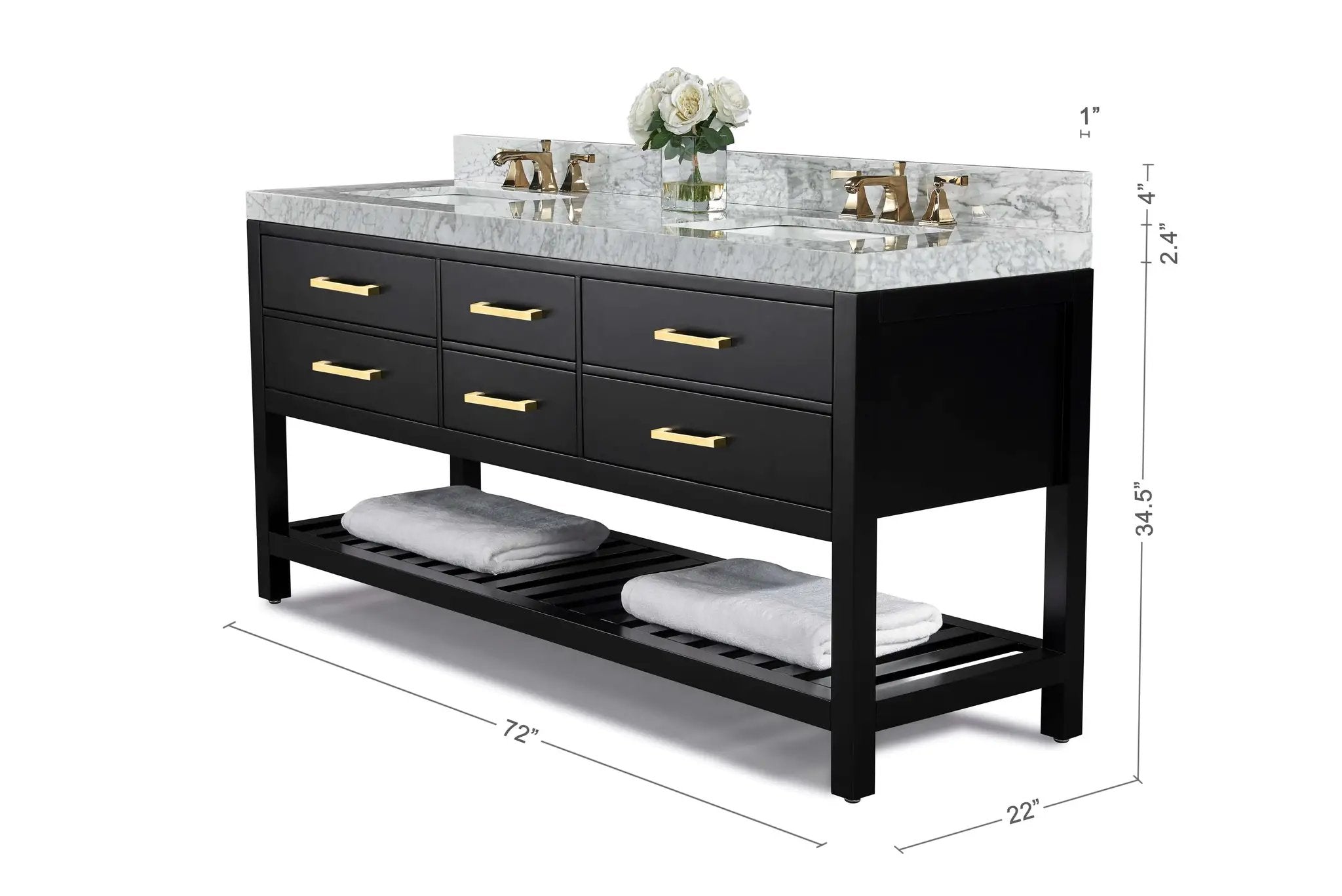 Elizabeth 72" Bath Vanity Set by Ancerre Designs