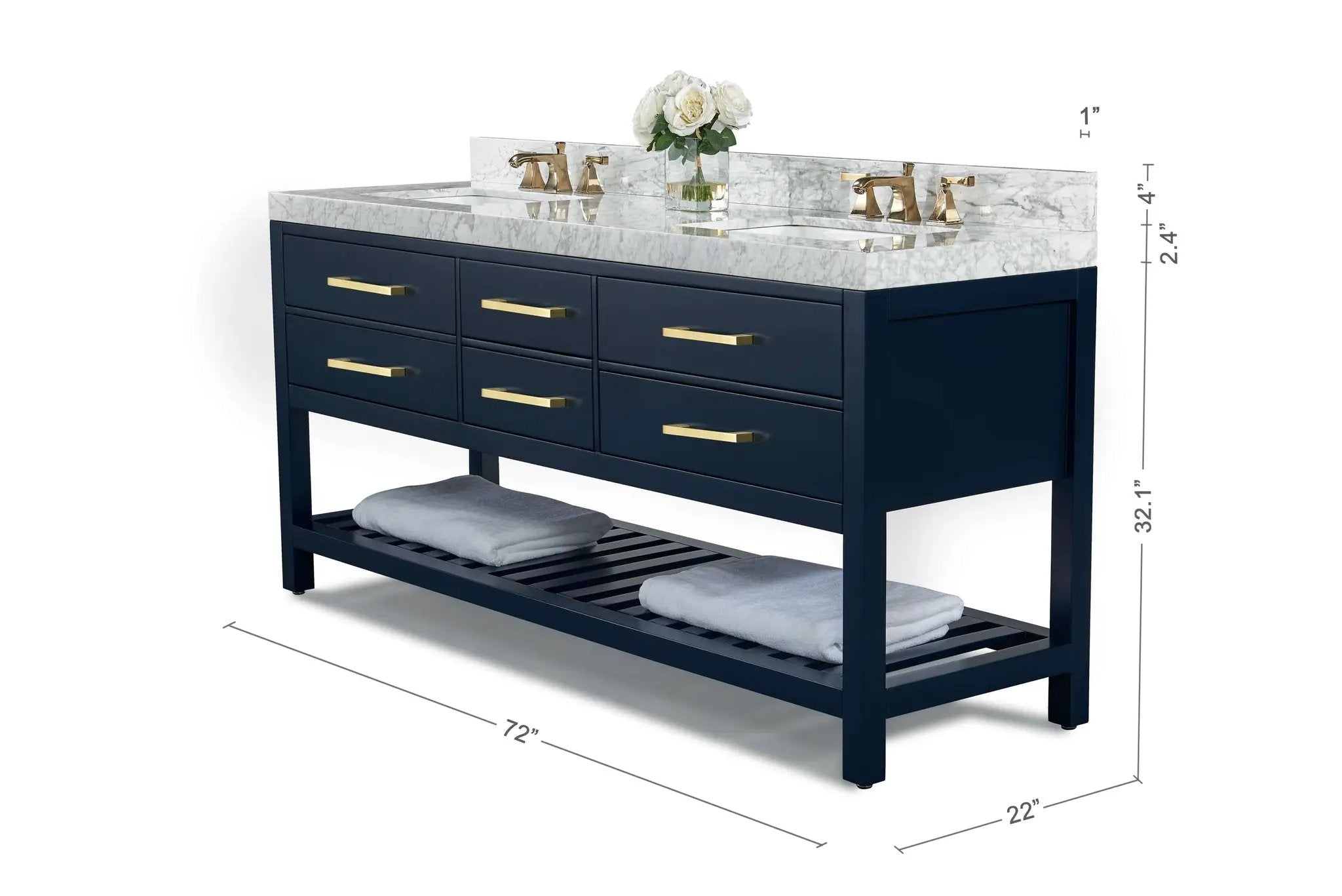 Elizabeth 72" Bath Vanity Set by Ancerre Designs