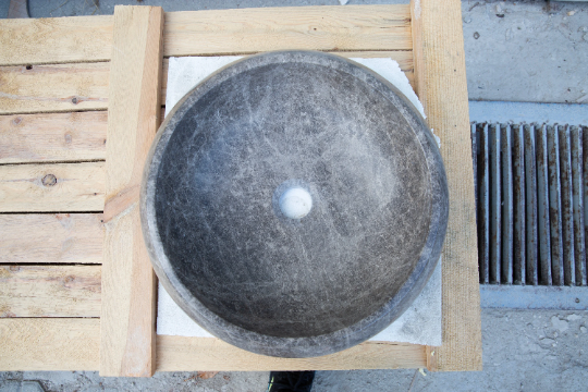 Emperador Brown Natural Stone Marble Vessel Sink Polished (D)16" (H)6" by GobekDesign