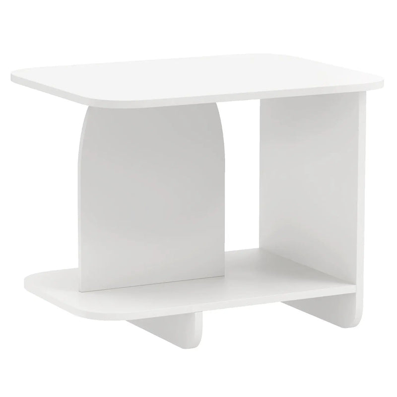 End Table 2-Tier Sofa Side Table with Storage Shelf for Small Space by DirectDeals