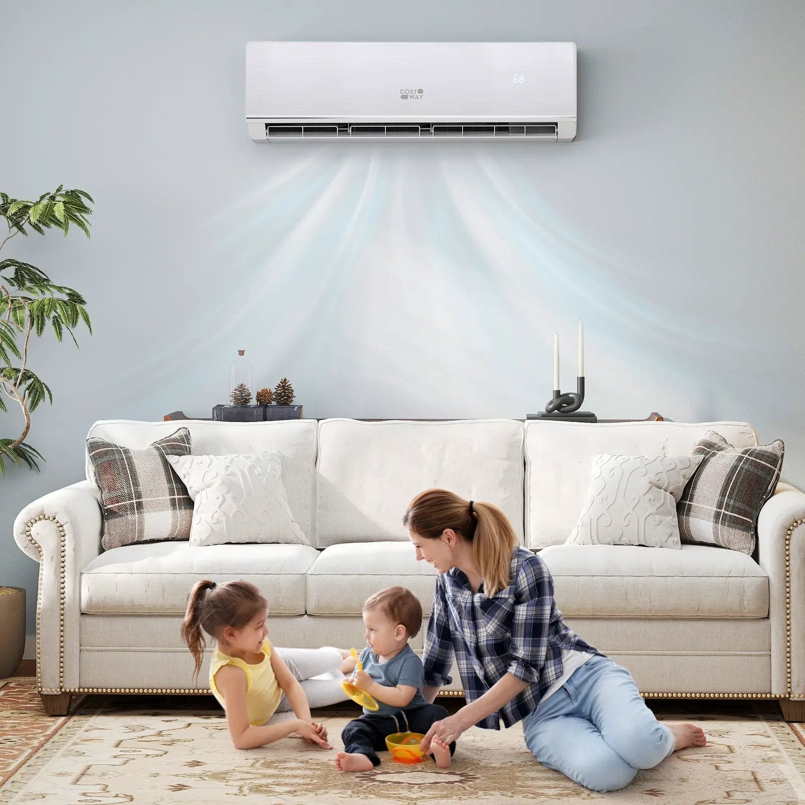 Energy Star Certified 18000 BTU 25 SEER2 208-230V Ductless Mini Split Air Conditioner and Heater WiFi Enabled by DirectDeals
