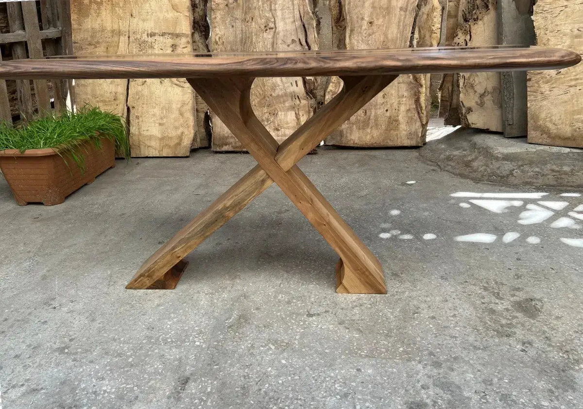Handmade Solid Walnut Console Table for Entryway and Foyer, photo 7 of 13