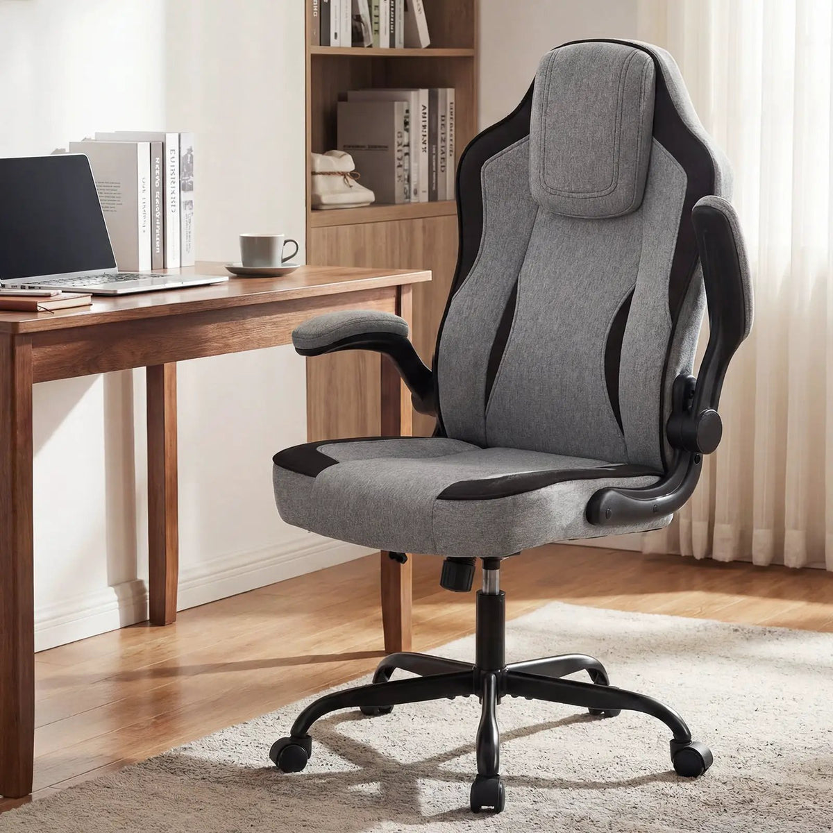 Ergonomic Computer Office Chair with 90¬∞ Flip-up Armrests, photo 2 of 16