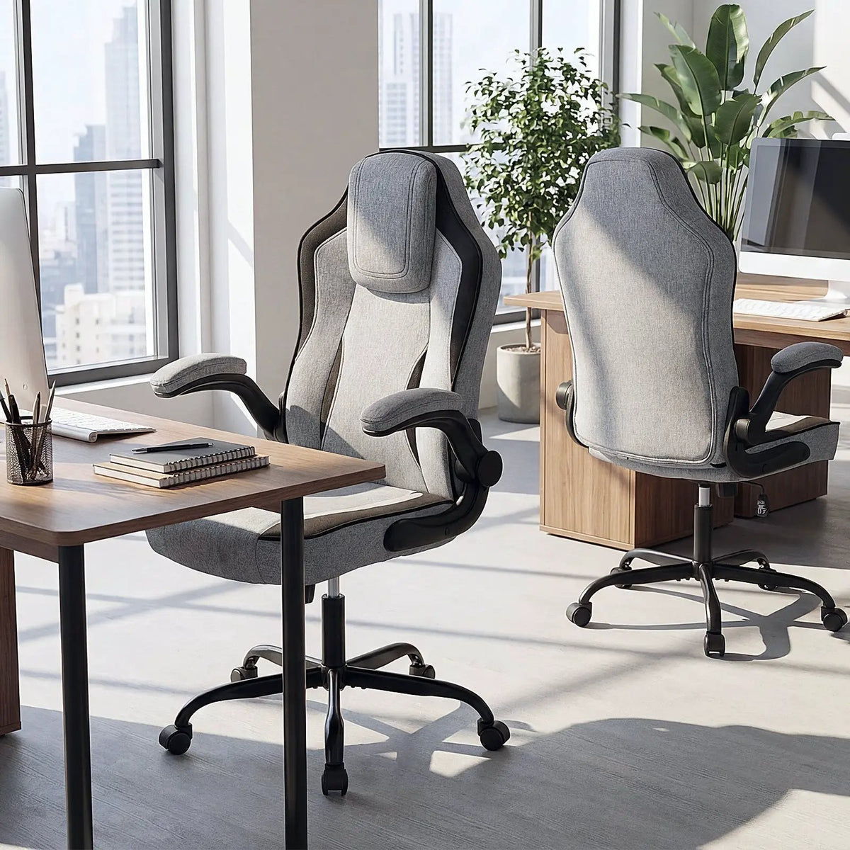 Ergonomic Computer Office Chair with 90¬∞ Flip-up Armrests, photo 4 of 16