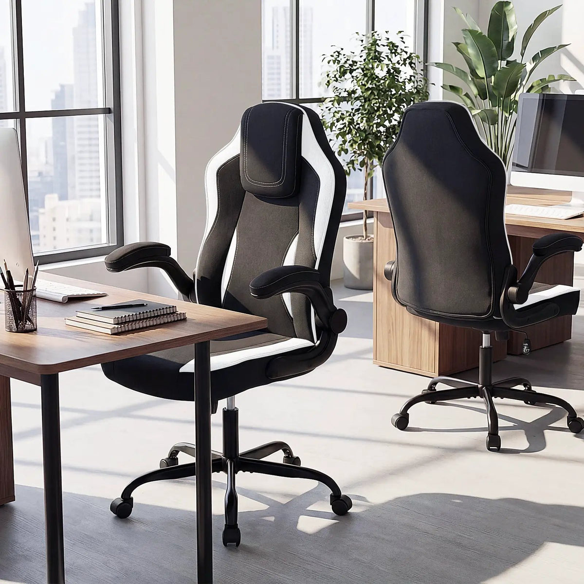 Ergonomic Computer Office Chair with 90¬∞ Flip-up Armrests, photo 3 of 16