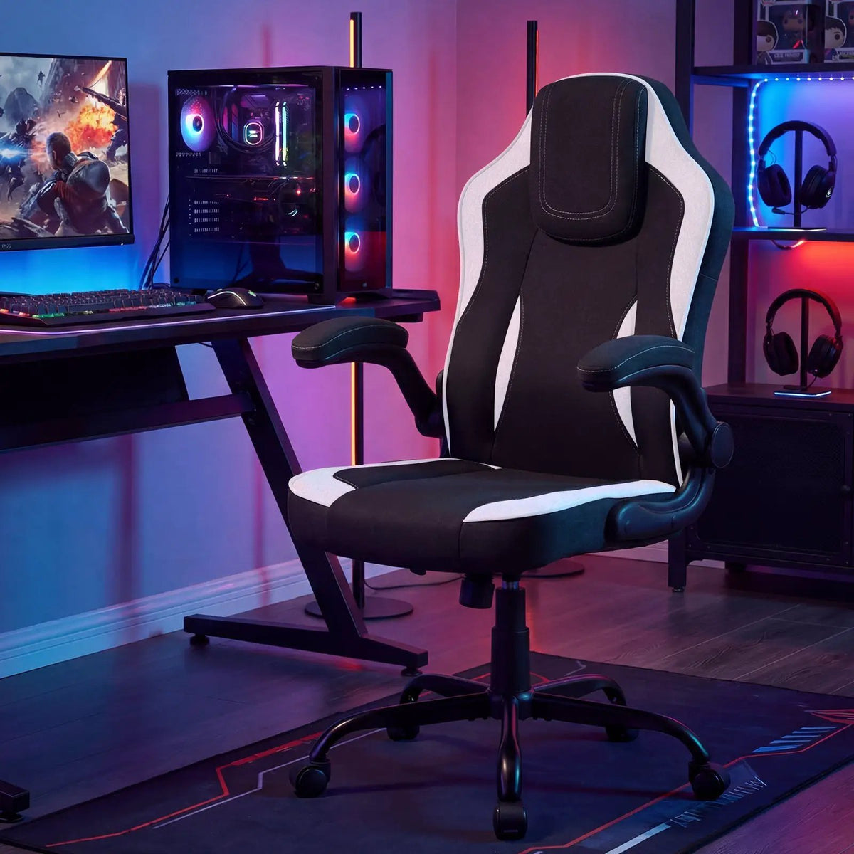 Ergonomic Computer Office Chair with 90¬∞ Flip-up Armrests, photo 11 of 16