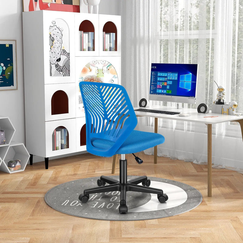 Height-adjustable Ergonomic Kids Desk Chair with Universal Casters by DirectDeals
