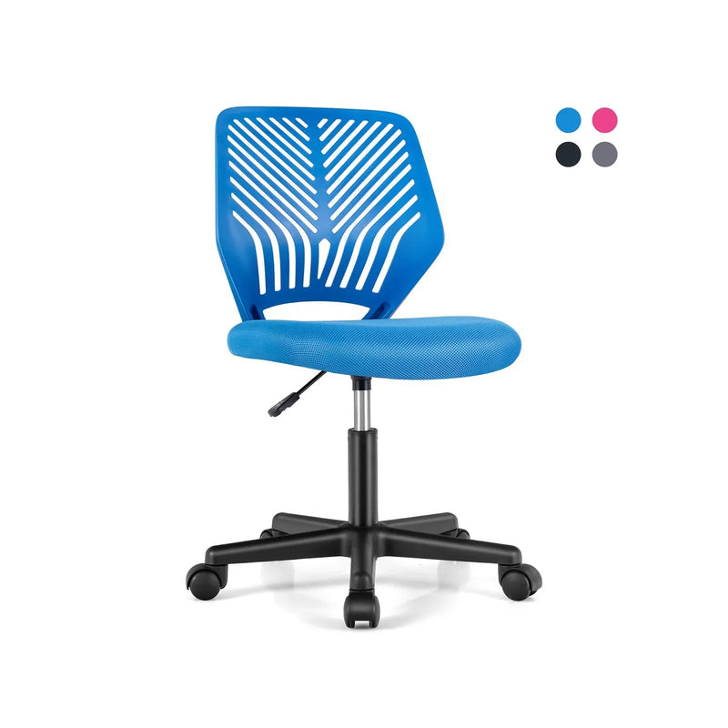 Height-adjustable Ergonomic Kids Desk Chair with Universal Casters by DirectDeals
