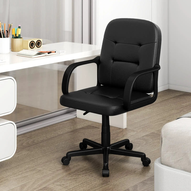 Ergonomic Office Chair with 360-degree Wheels by DirectDeals
