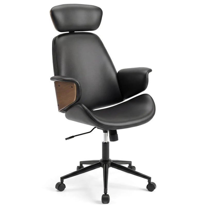 Ergonomic Office Chair with Headrest Adjustable Height for Home Office and Study by DirectDeals