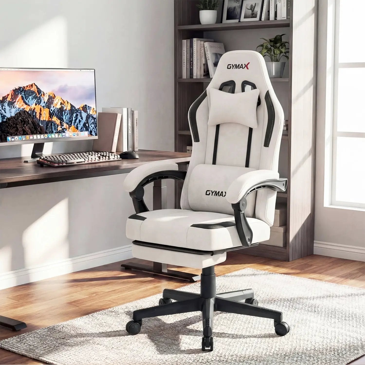 Ergonomic Video Game Chair with Headrest for Home Office by DirectDeals