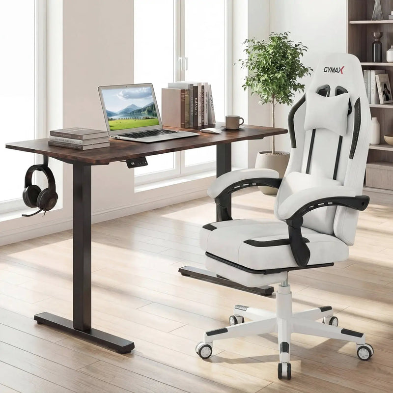 Ergonomic Video Game Chair with Headrest for Home Office by DirectDeals