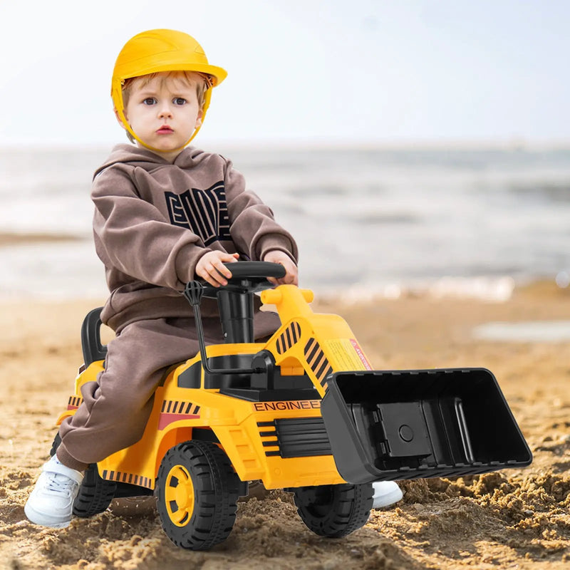 Excavator Digger Toy with Adjustable Bucket-Yellow by DirectDeals