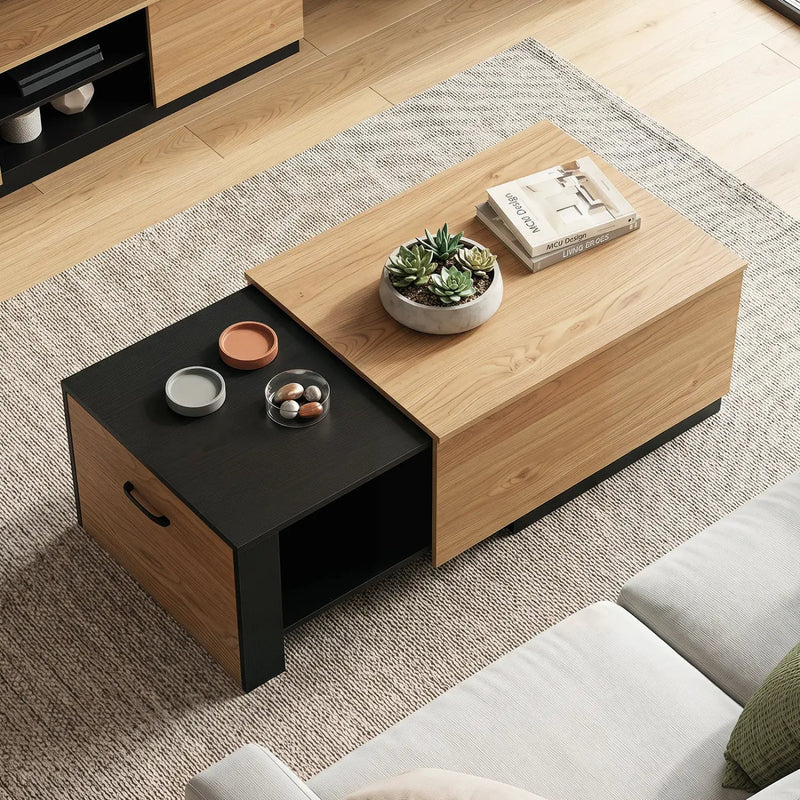 Extendable Coffee Table with Hidden Storage Compartment by DirectDeals
